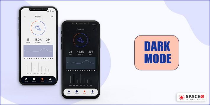 Dark Mode App Design