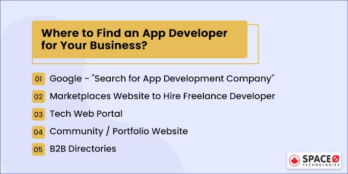 Where to Find an App Developer?