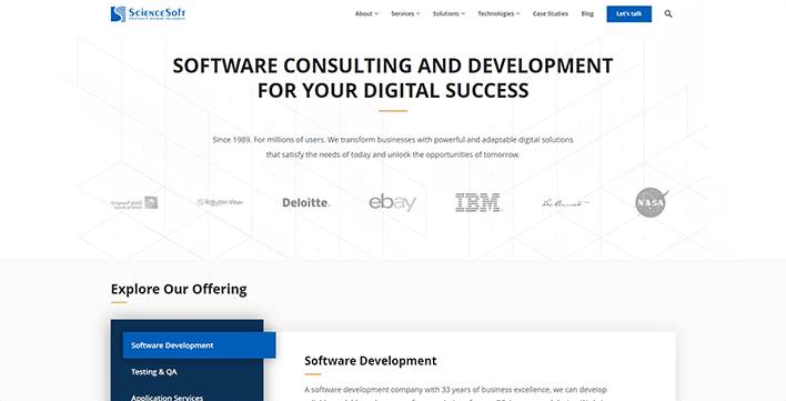 ScienceSoft Software Development Company