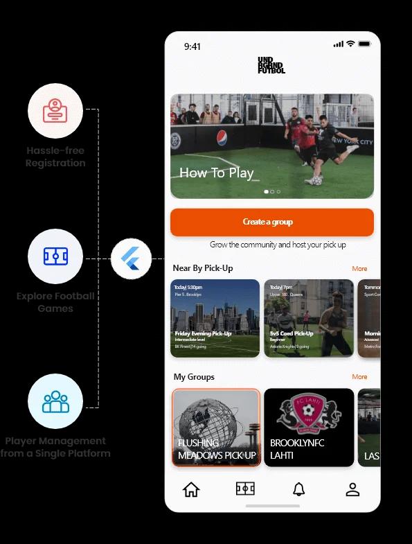 Pickup Soccer App Development
