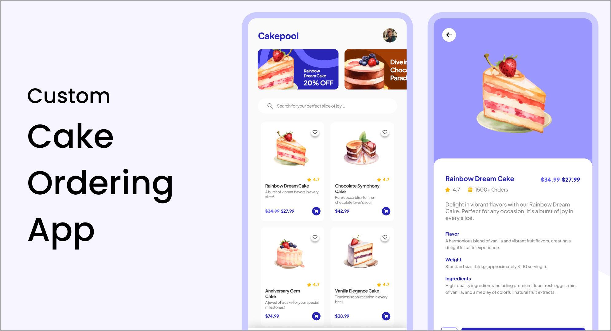 cake ordering app