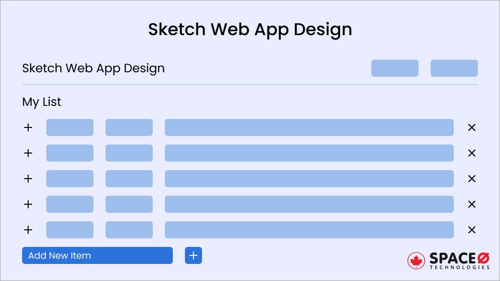 Sketch Web App Design