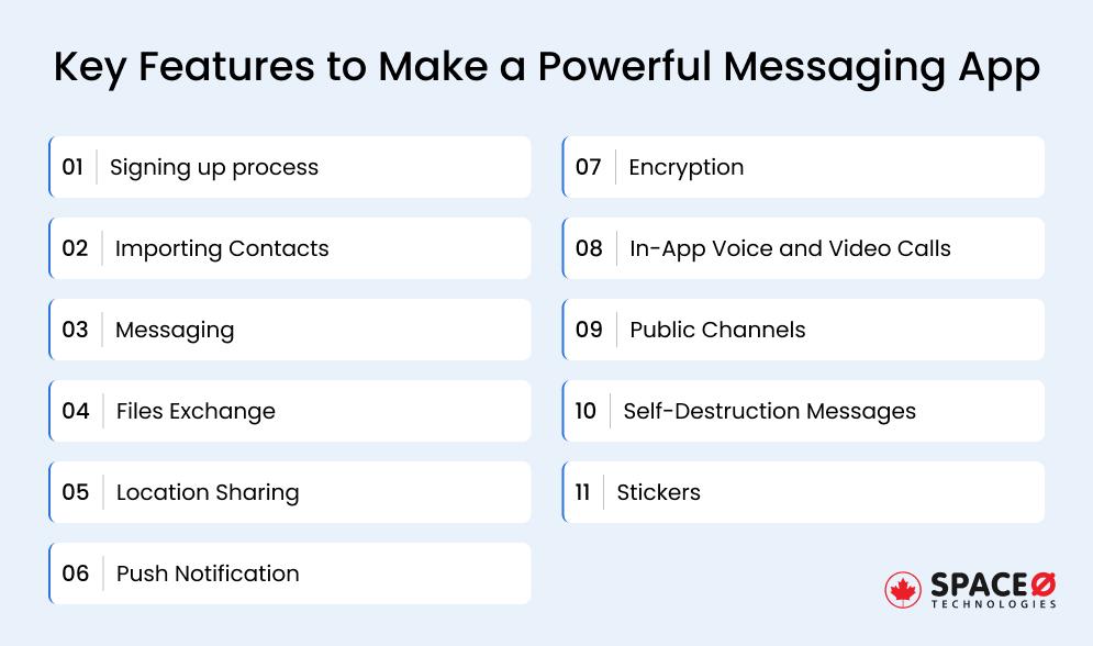 Key Features to Make a Powerful Messaging App
