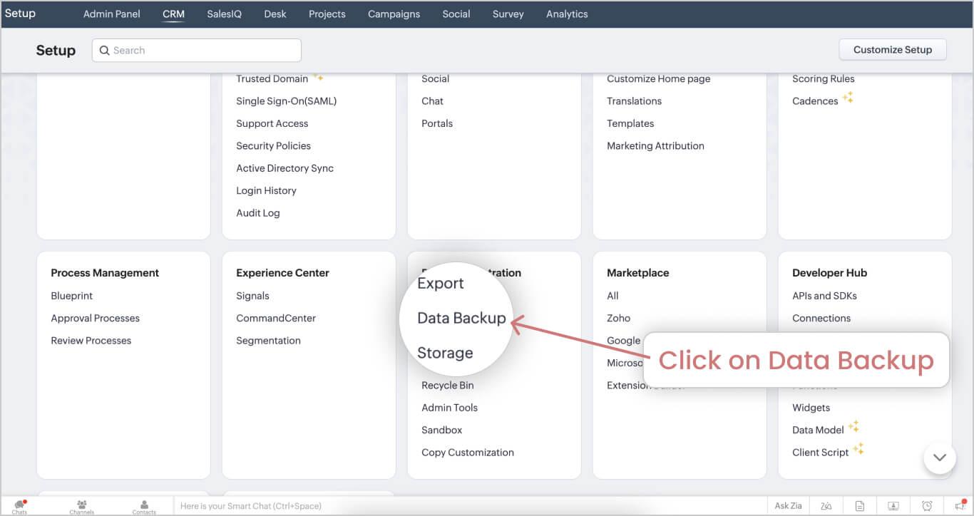 Export Your Data From Zoho CRM