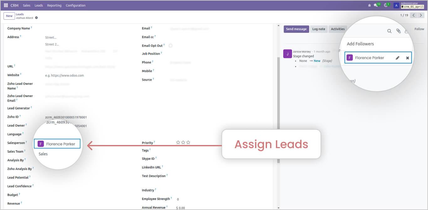 Configure Lead Assignment Logic in Odoo