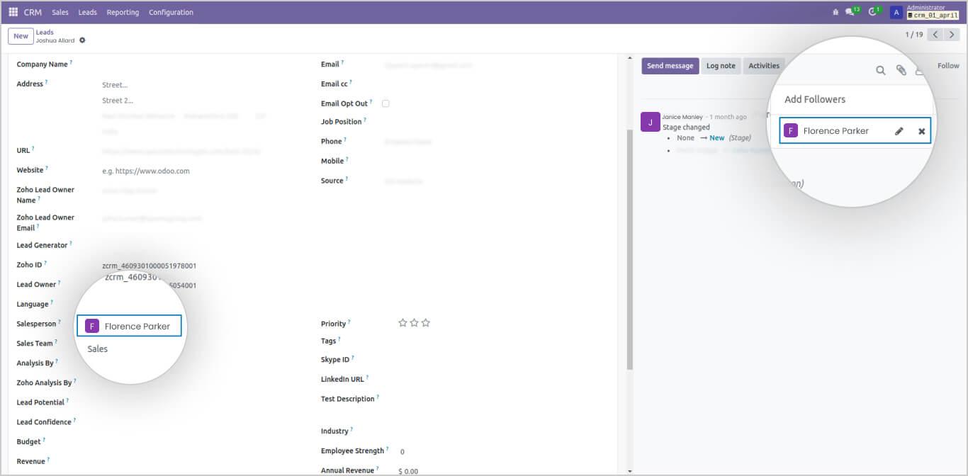 Validate Custom Fields in Odoo CRM